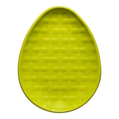 Retired Embossed Egg Shaped Plate 10 Inch